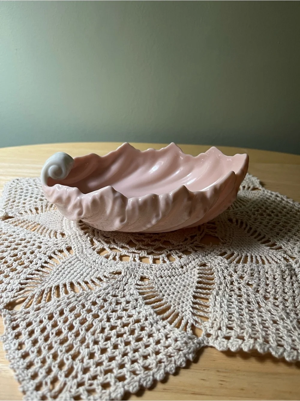 Rare Coral/Pink Lenox Set With A Green Mark